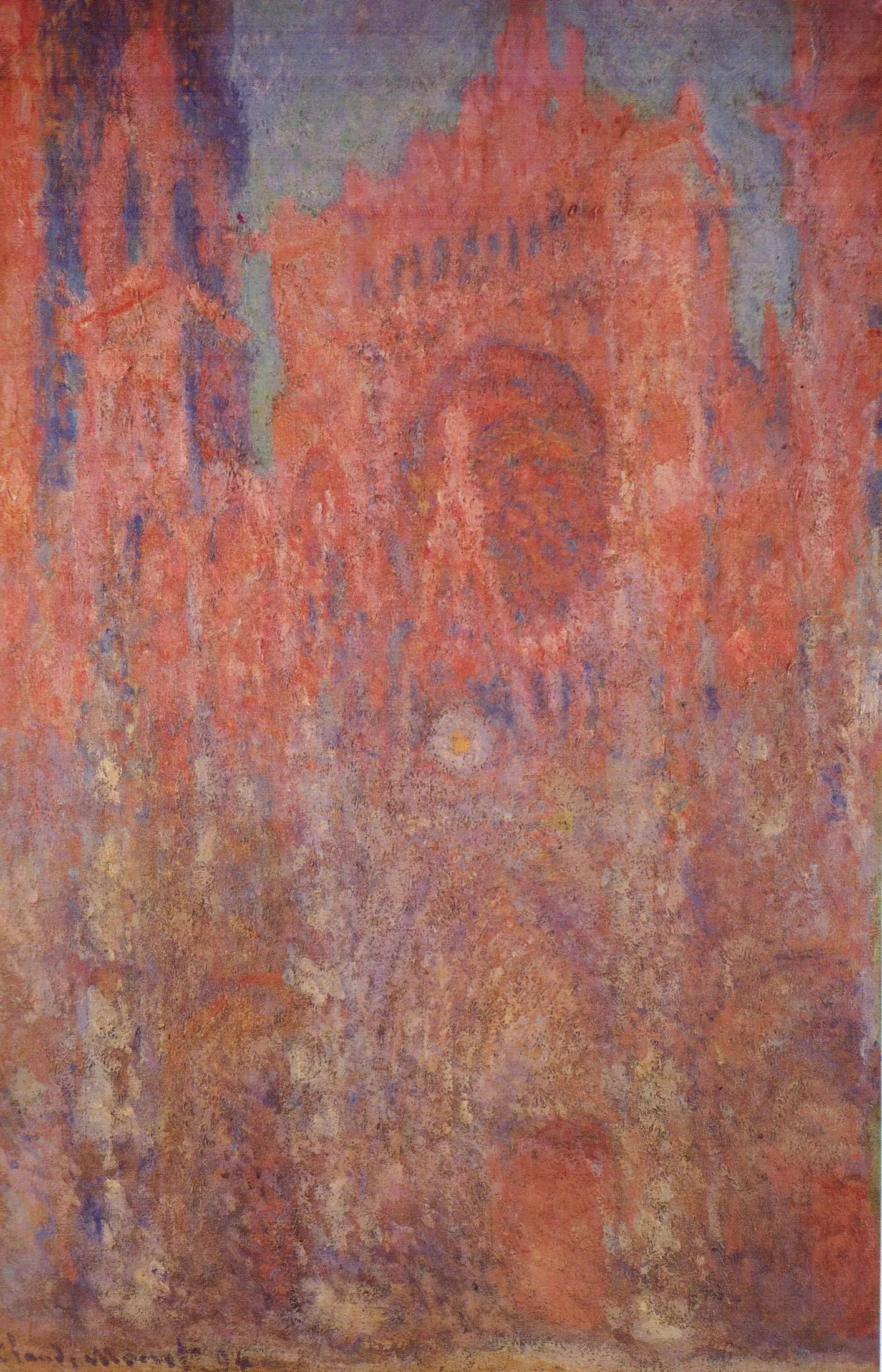 La Cathédrale de Rouen, le Portail - Claude Monet image 1 copie de tableau peinte à la main