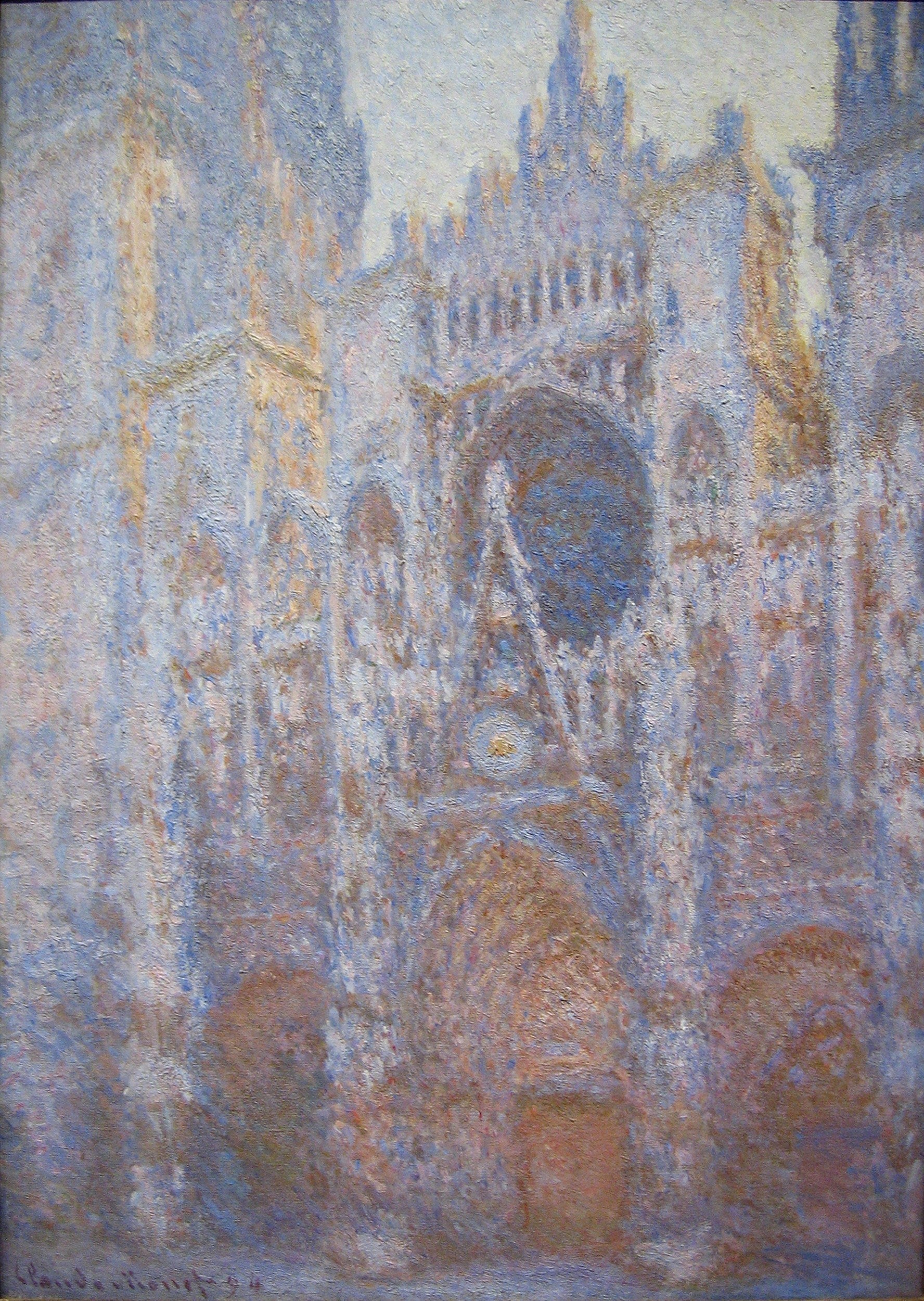 Reproduction du tableau « La Cathédrale de Rouen, le Portail - Claude Monet » par Alpha Reproduction en peinture à l’huile