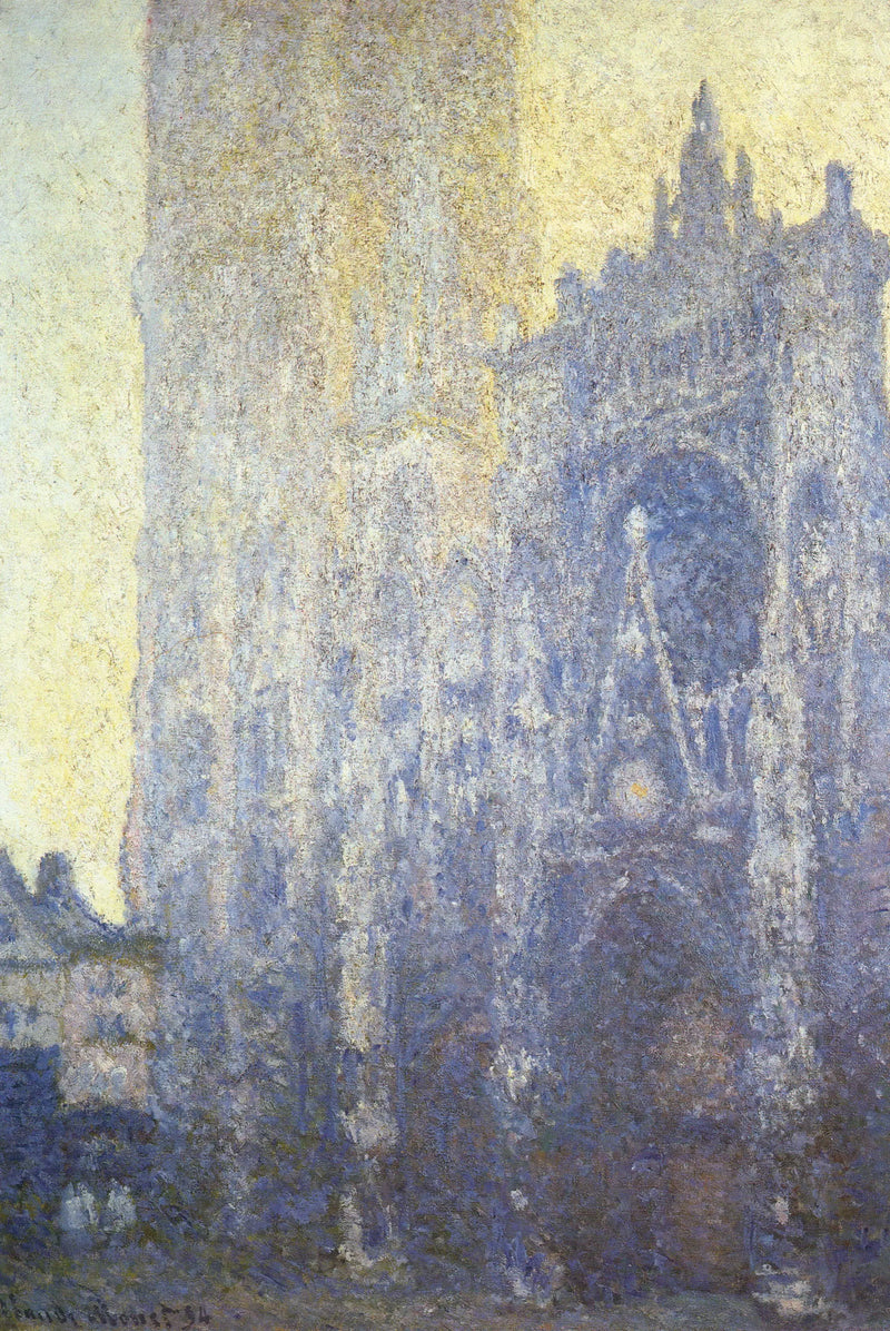 Die Kathedrale von Rouen, das Portal, Morgenlicht - Claude Monet