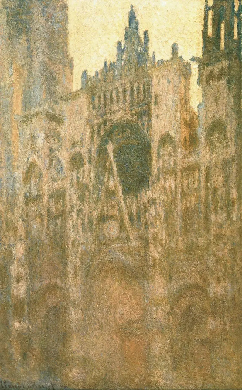 Die Kathedrale von Rouen, das Portal, Morgenlicht - Claude Monet