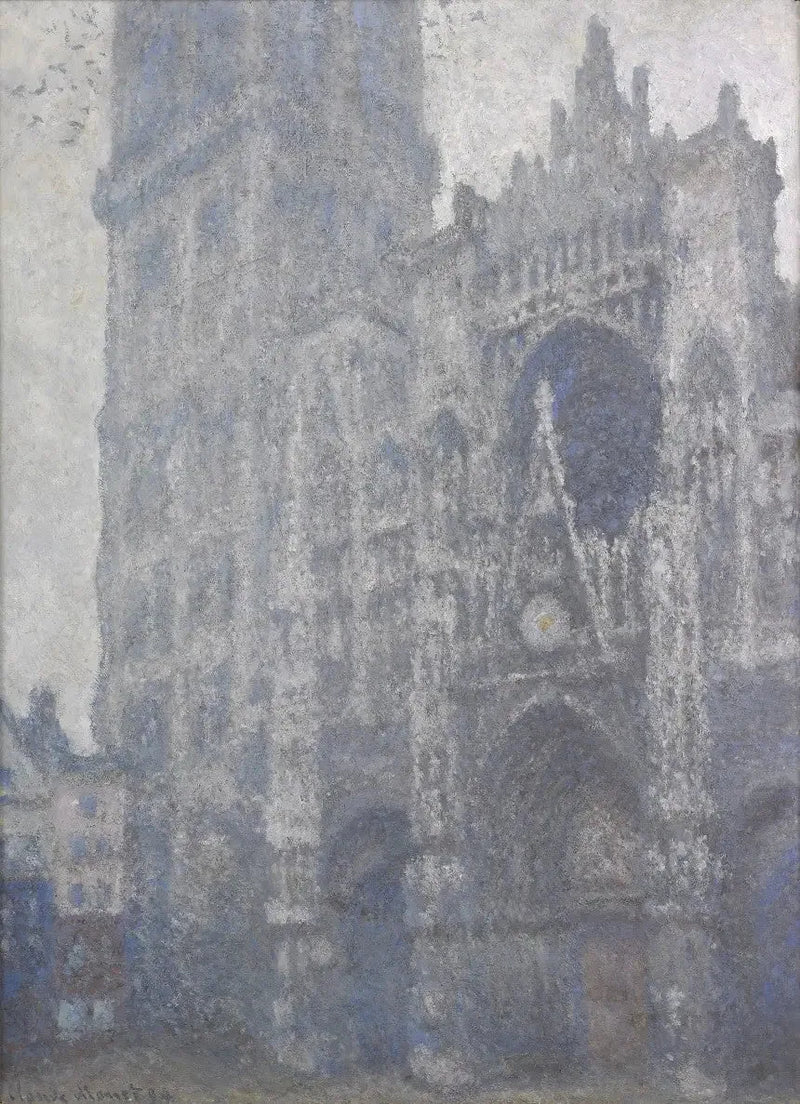 Die Kathedrale von Rouen, das Portal und der Turm von Albane, Mittag - Claude Monet