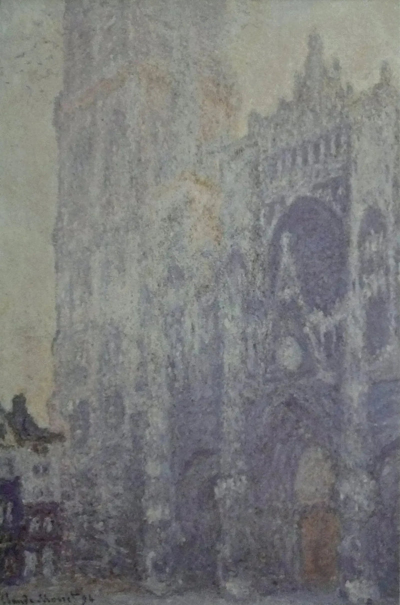 Die Kathedrale von Rouen, das Portal und der Turm Saint-Romain, Morgenlicht - Claude Monet