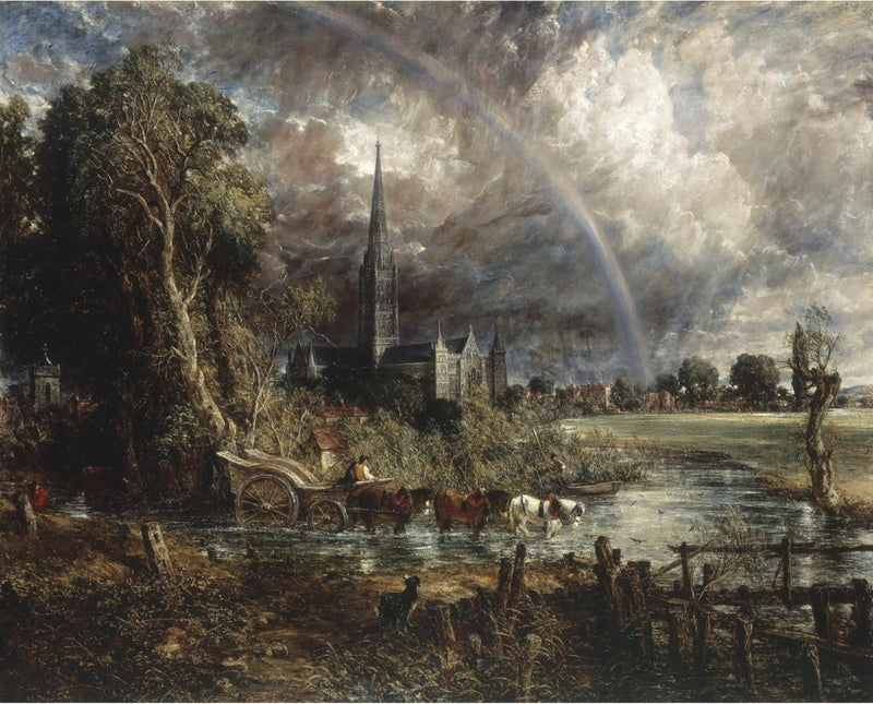 Salisbury Cathedral von den Wiesen aus - John Constable