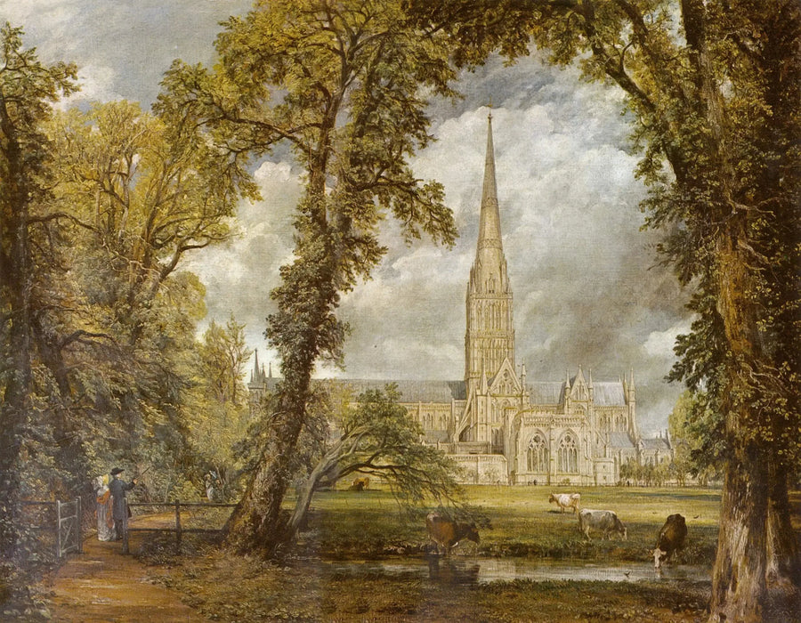 Salisbury Cathedral aus den Gärten des Bischofs gesehen - John Constable