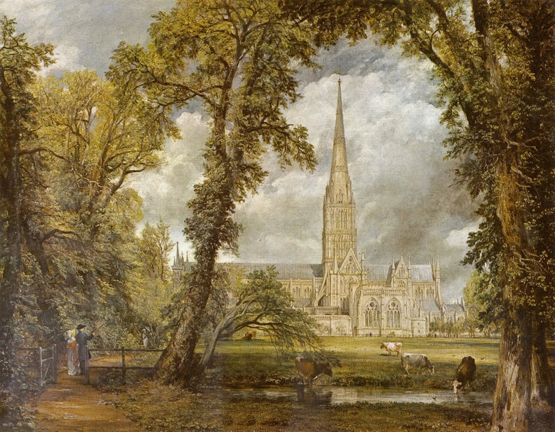 Salisbury Cathedral aus den Gärten des Bischofs - John Constable