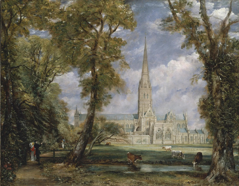 Salisbury Cathedral aus den Gärten des Bischofs - John Constable