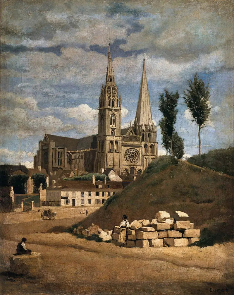 Die Kathedrale Notre-Dame de Chartres - Jean-Baptiste Camille Corot
