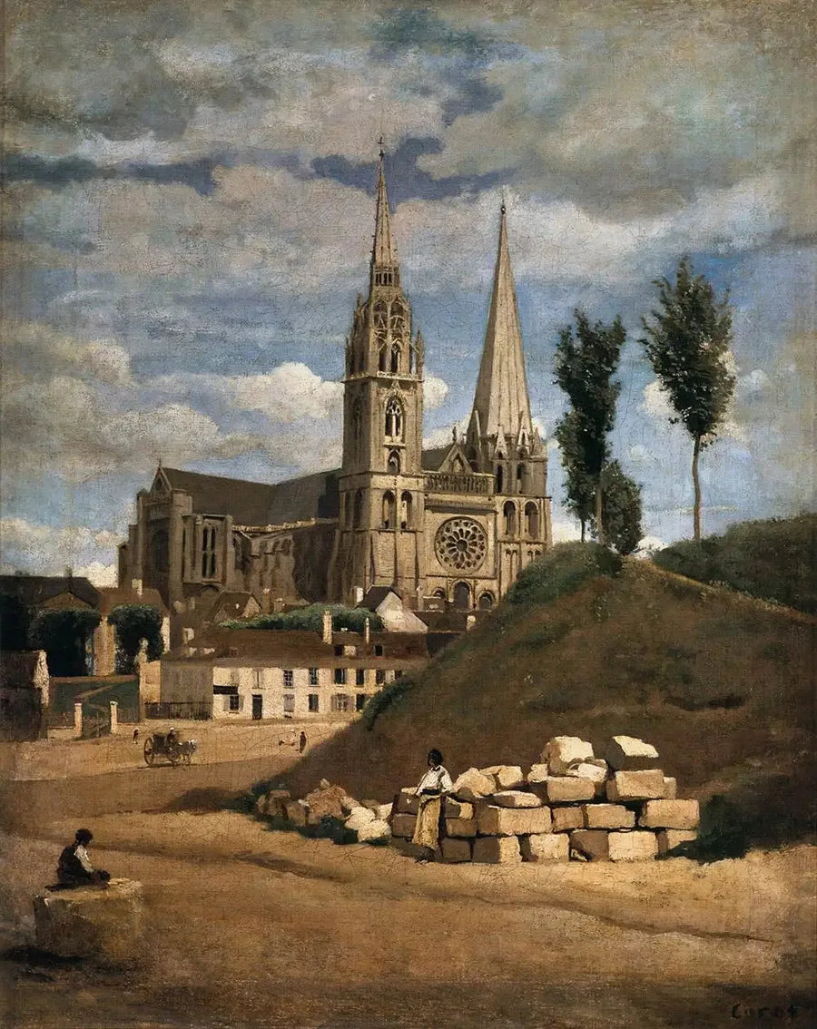 Die Kathedrale Notre-Dame de Chartres - Jean-Baptiste Camille Corot