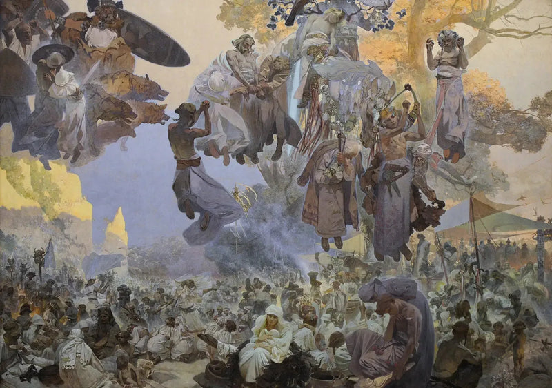 Die Feier von Svantovít - Alphonse Mucha