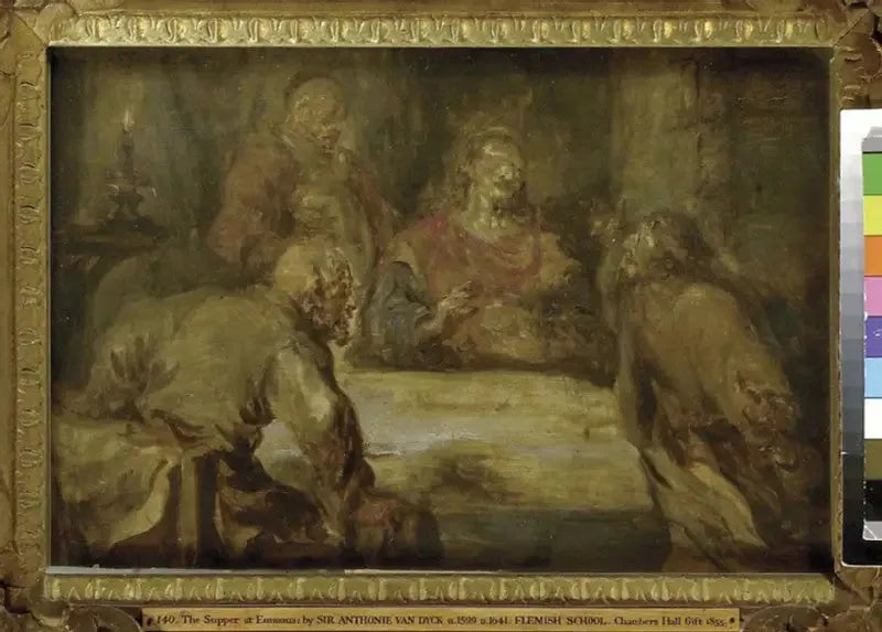Das letzte Abendmahl von Emmaus - Antoine van Dyck
