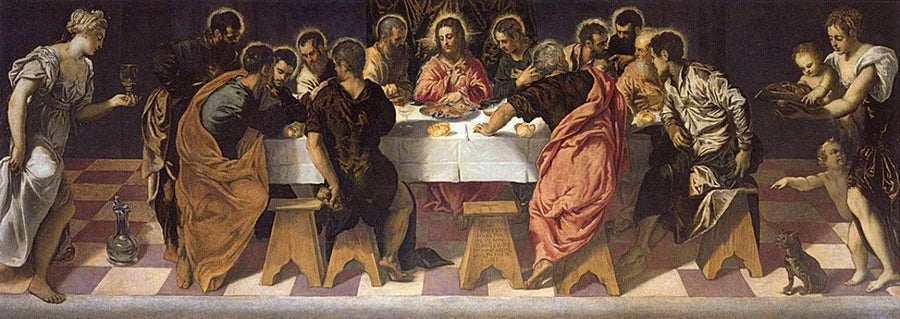 Das letzte Abendmahl - Jacopo Tintoretto