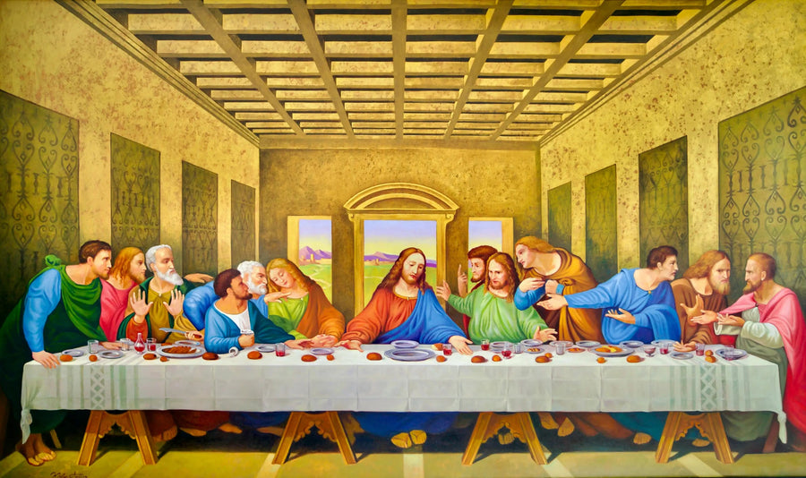 Die Abendmahl – Eine Neuinterpretation des Meisterwerks von Leonardo da Vinci durch Master Apollon | 270 x 160 cm
