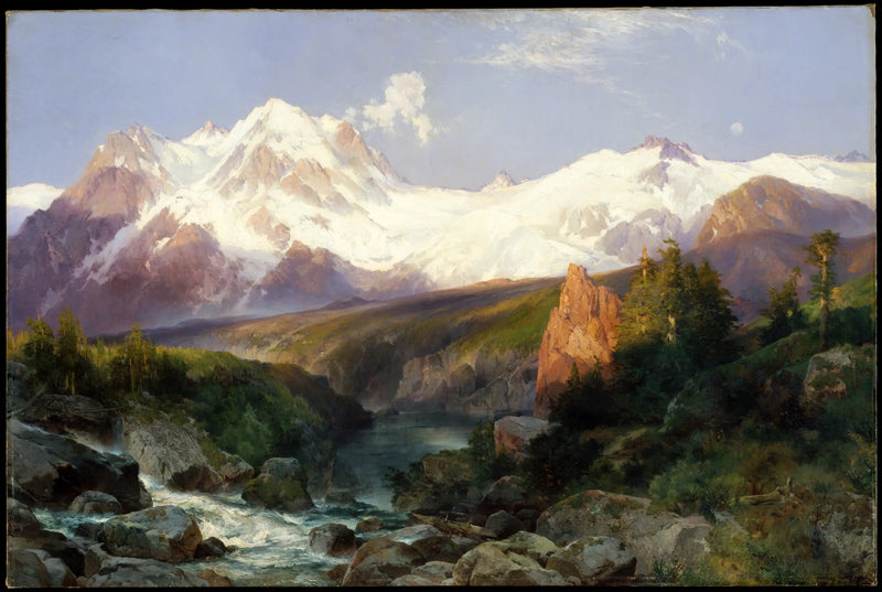 Die Kette der Tetons - Thomas Moran