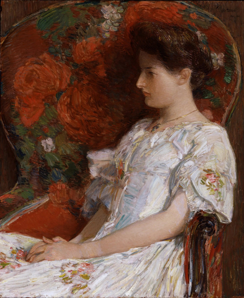 Die viktorianische Stuhl - Childe Hassam