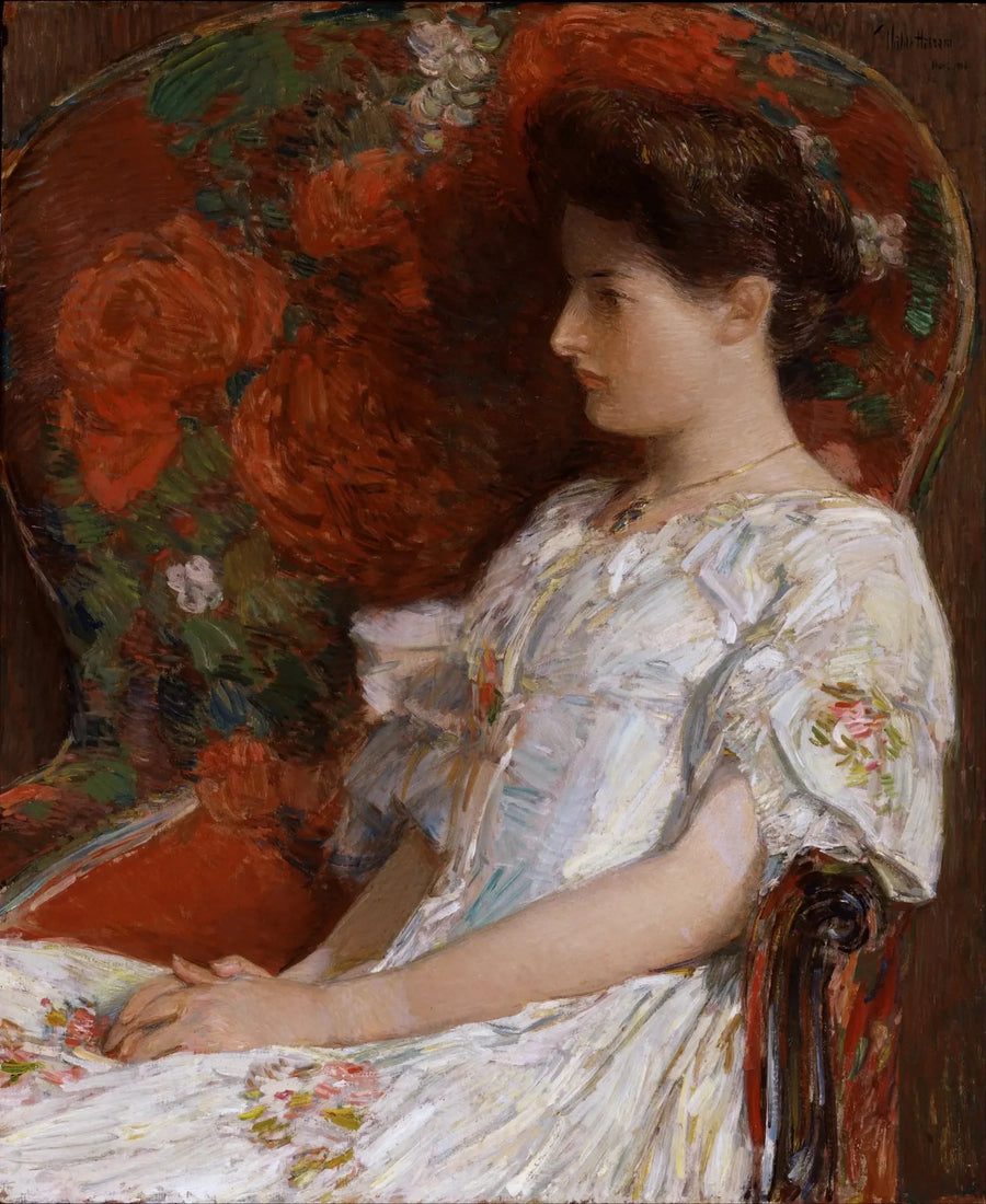 Die viktorianische Stuhl - Childe Hassam