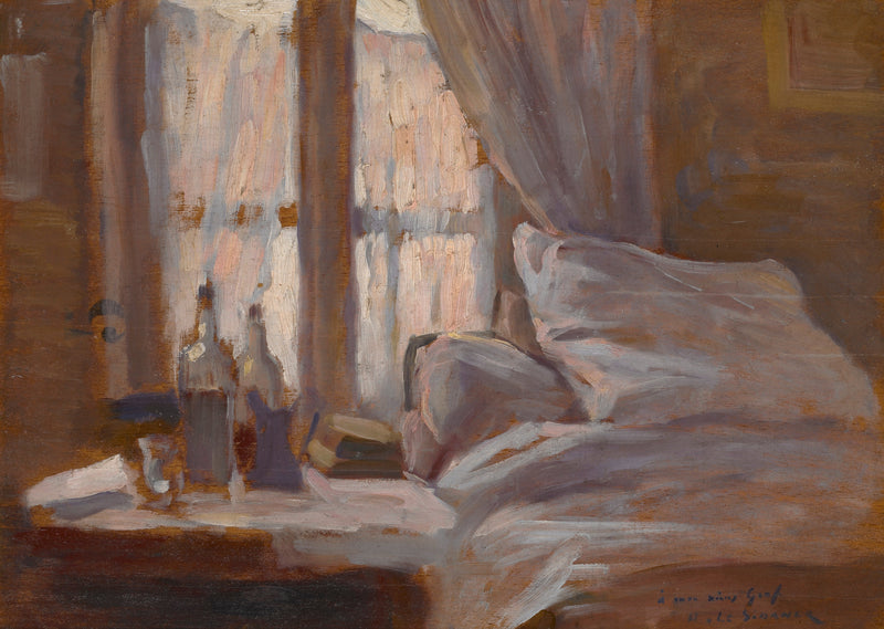 Das Schlafzimmer - Henri Le Sidaner