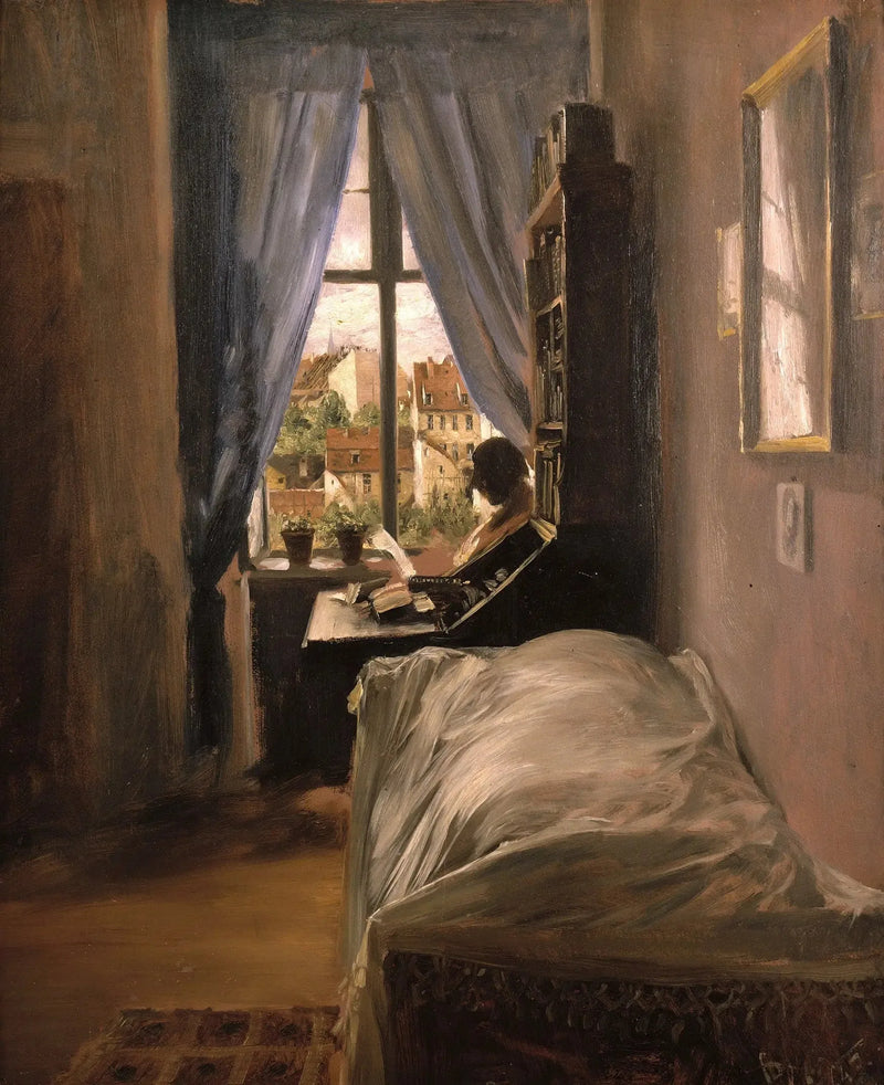 Das Atelier des Künstlers in der Ritterstraße - Adolph von Menzel