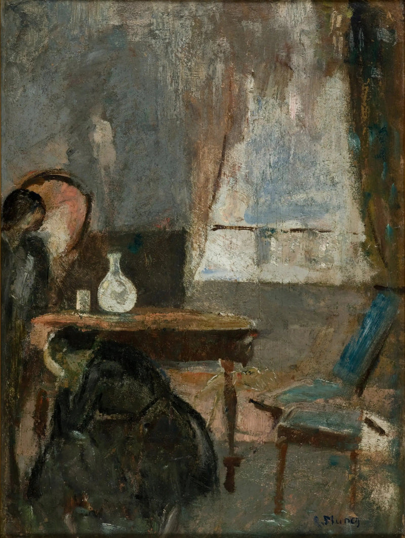 Das Zimmer des Kranken - Edvard Munch