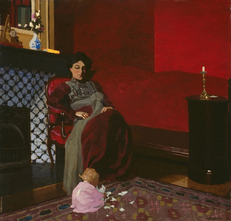 Das Rote Zimmer, Étretat - Félix Vallotton