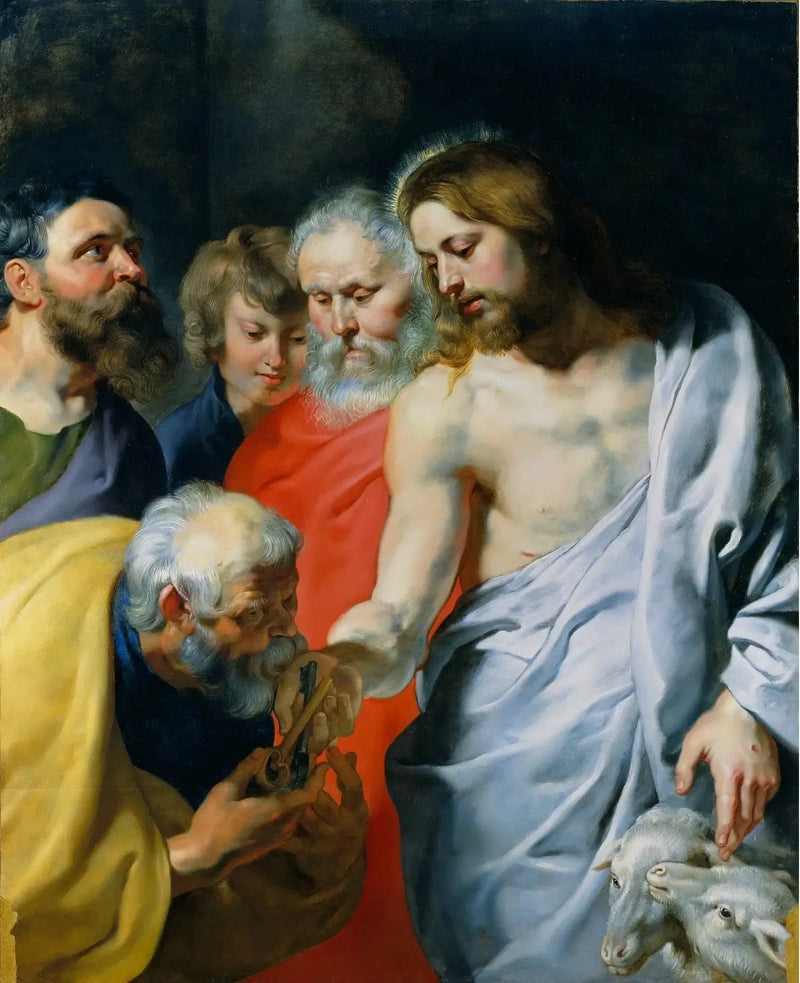 Die Übergabe Christi an Petrus - Peter Paul Rubens