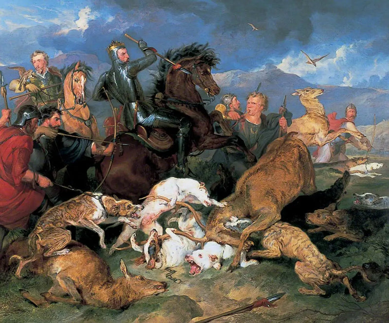 Die Jagd auf Chevy Chase - Edwin Henry Landseer