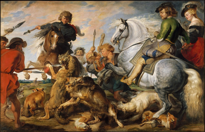 Die Jagd auf den Wolf und den Fuchs - Peter Paul Rubens