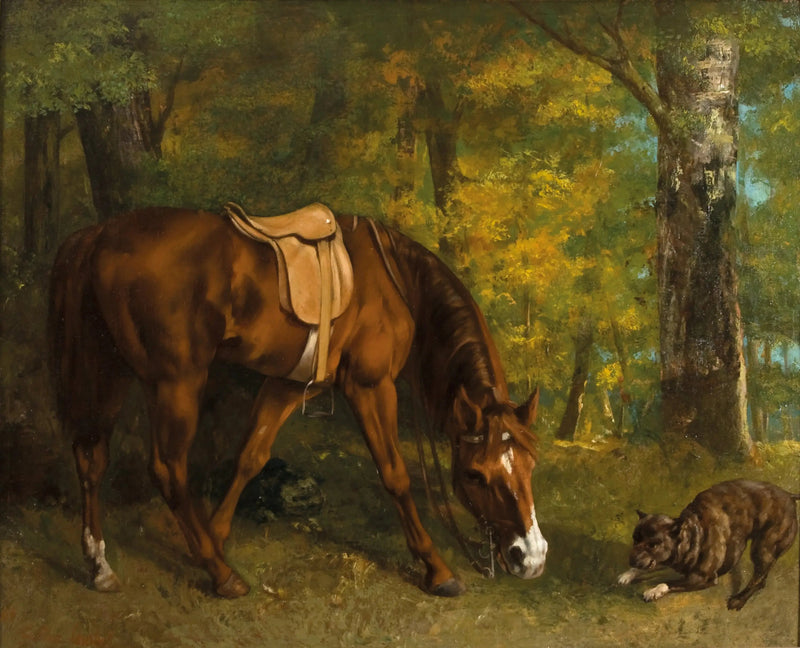 Die Fuchsjagd - Gustave Courbet