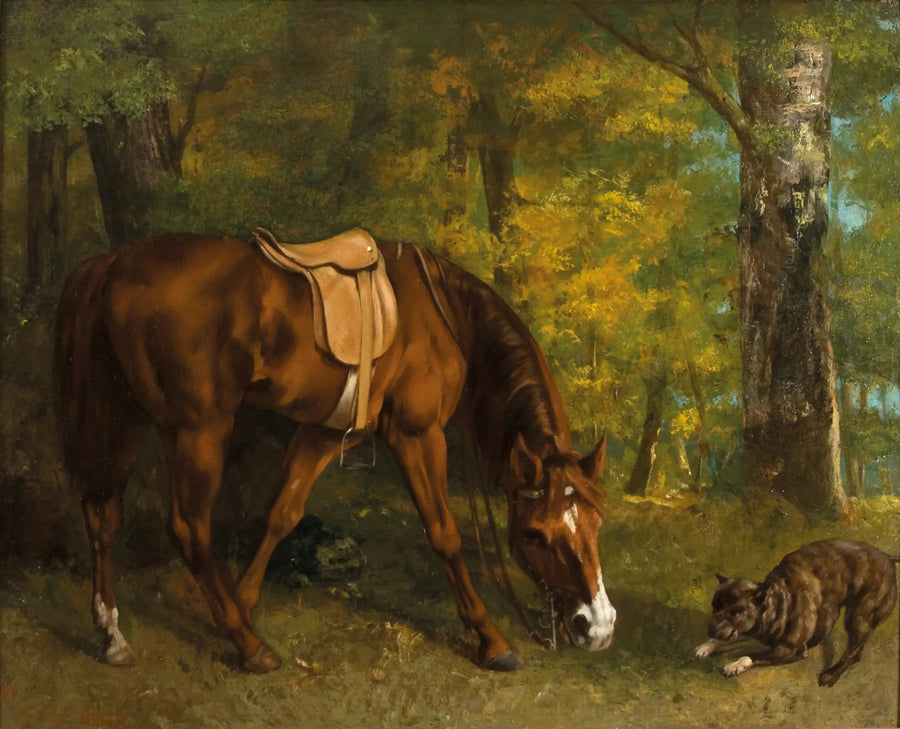 Die Fuchsjagd - Gustave Courbet