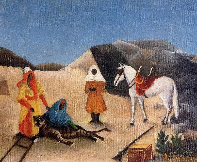 Die Tigerjagd - Henri Rousseau