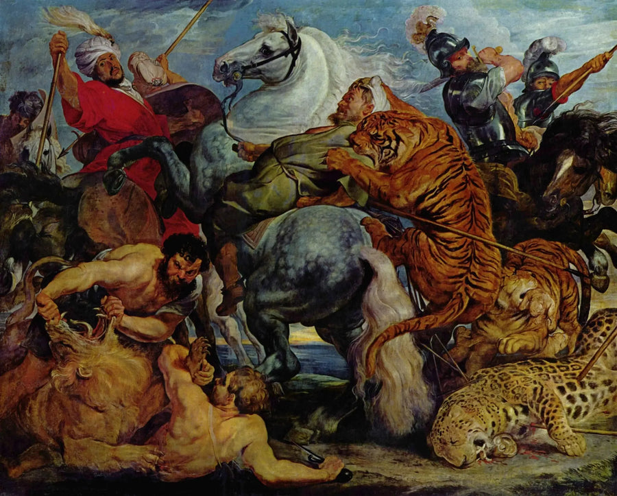 Die Tigerjagd - Peter Paul Rubens