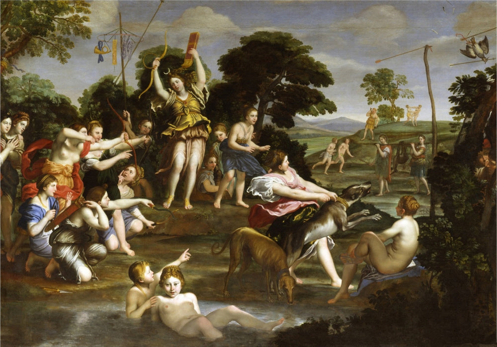 La Chasse de Diane - Domenichino image 1 copie peinte à la main à l’huile