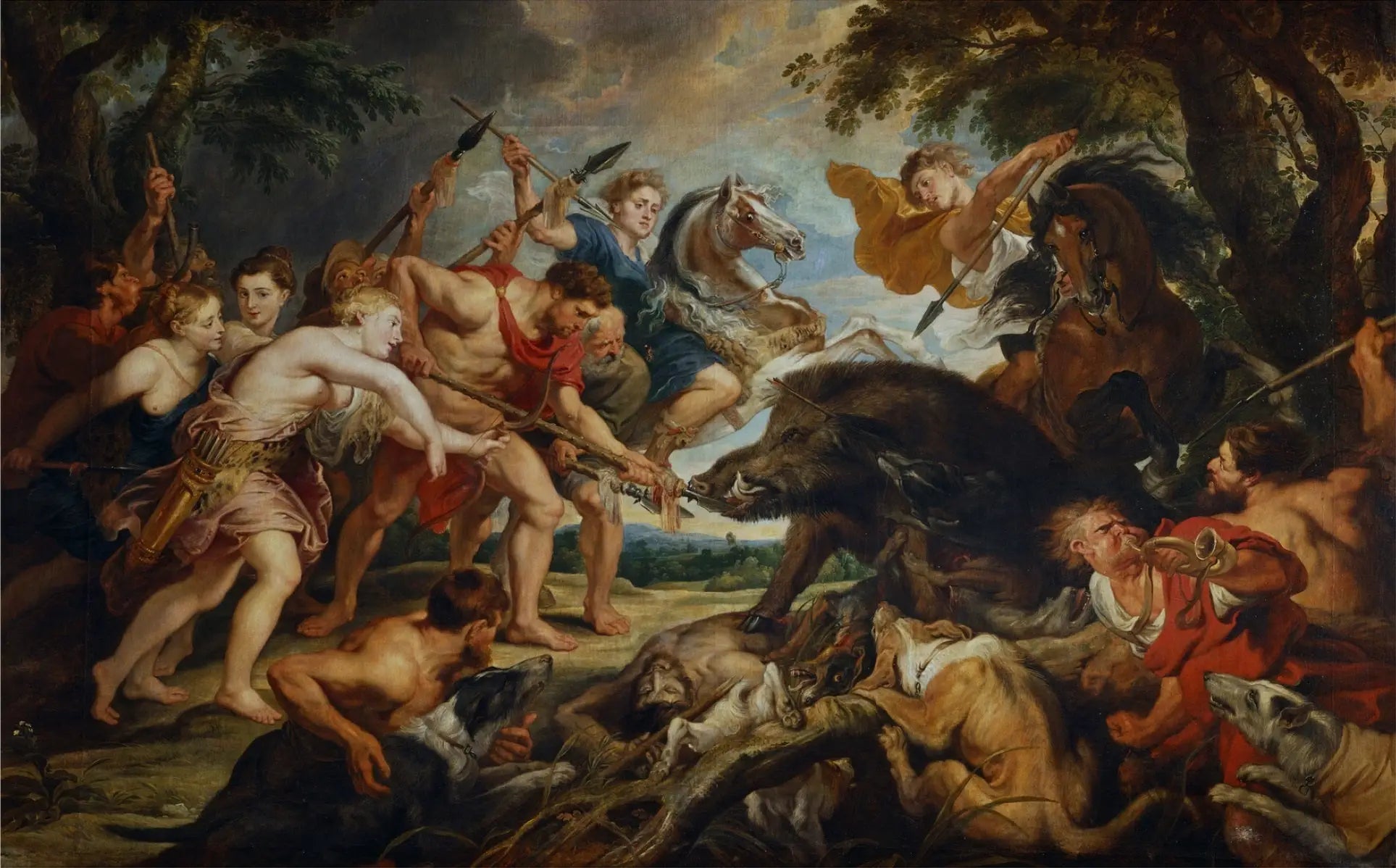 La chasse de Méléagre et d'Atalante - Peter Paul Rubens image 1 reproduction de peinture à l’huile