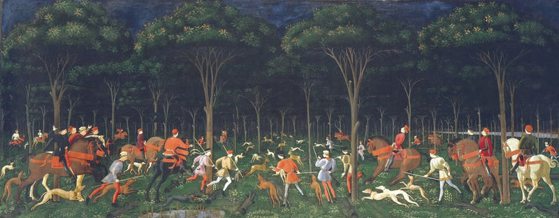 Die nächtliche Jagd - Paolo Uccello