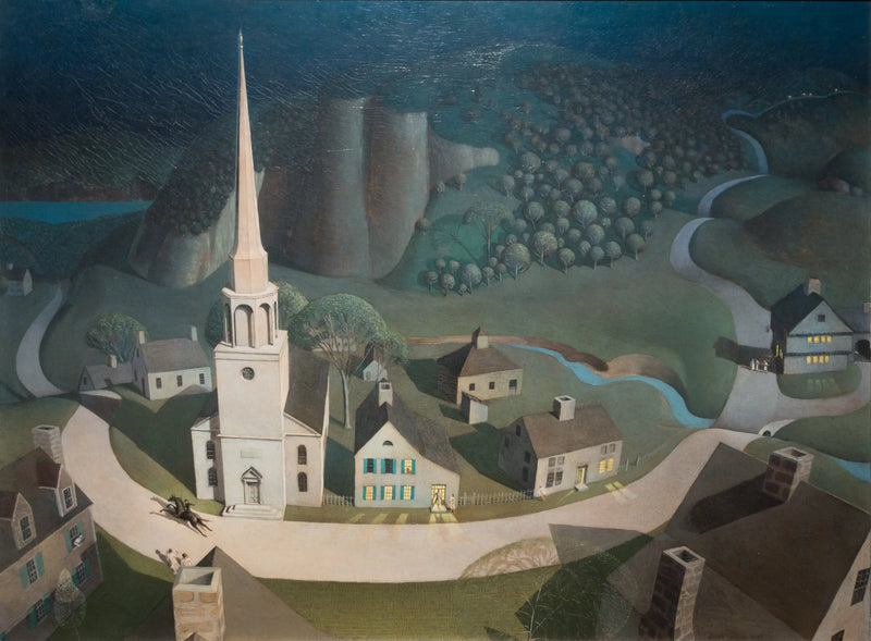 Die nächtliche Reiterfahrt von Paul Revere - Grant Wood