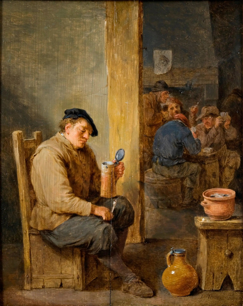 Die leere Bierkrug - David Teniers der Jüngere