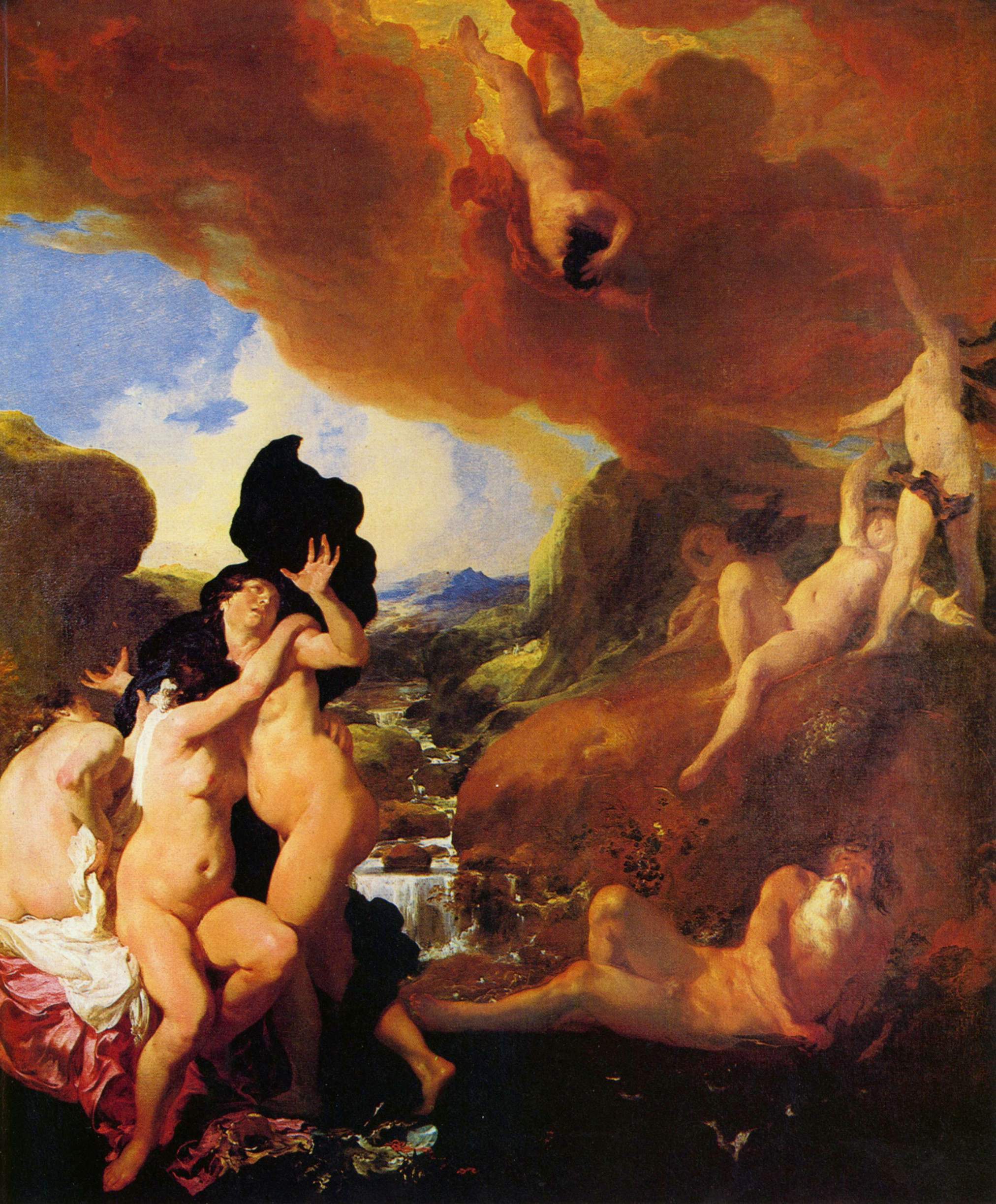 La chute de Phaéton - Johann Liss image 1 tableau peint à l’huile sur toile