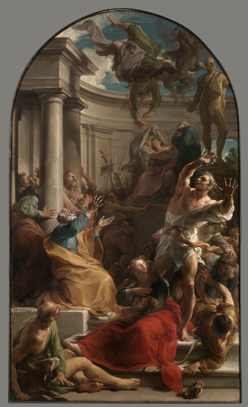Der Sturz von Simon dem Zauberer - Pompeo Batoni