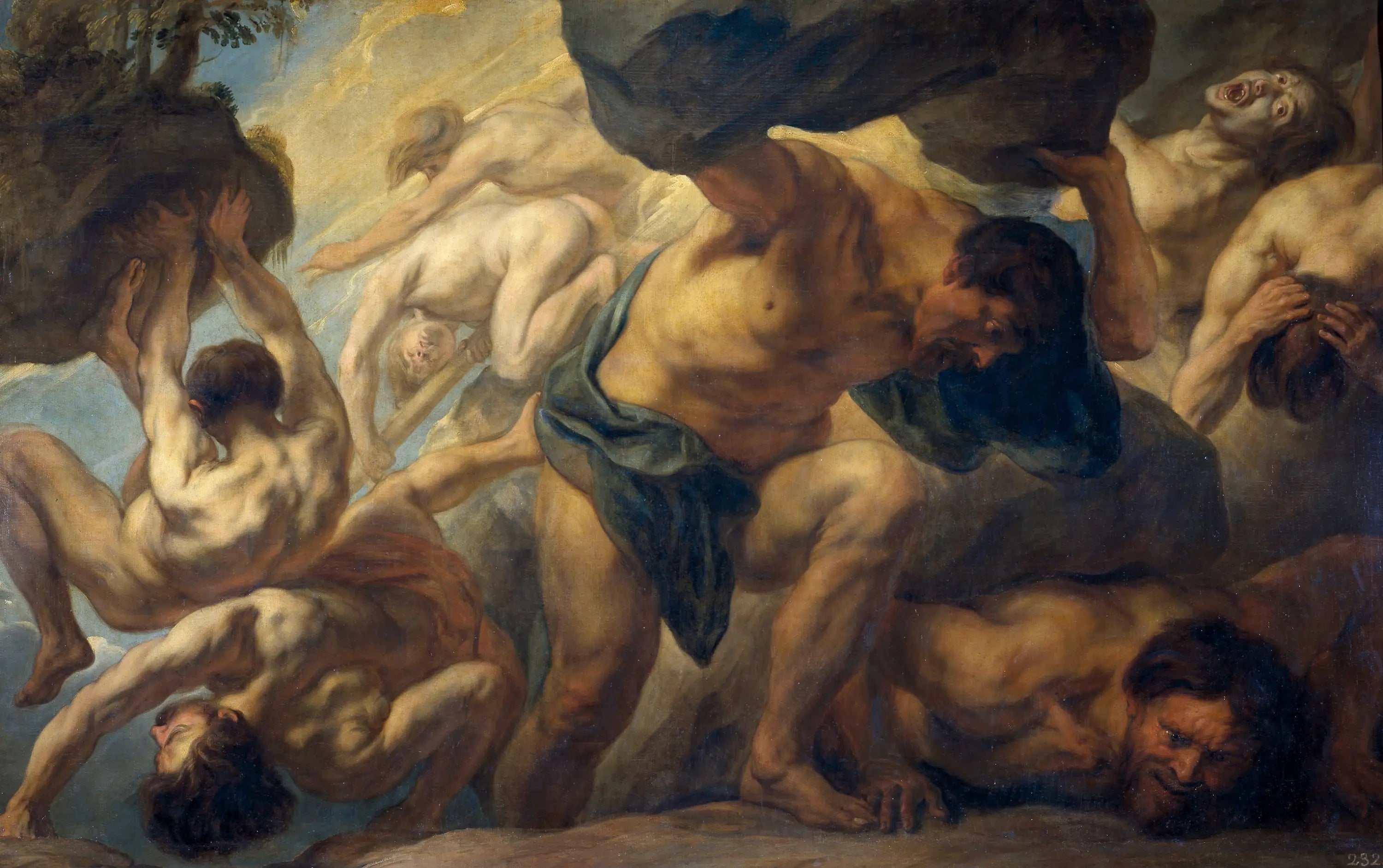 La Chute des Géants - Peter Paul Rubens image 1 reproduction artisanale de tableau