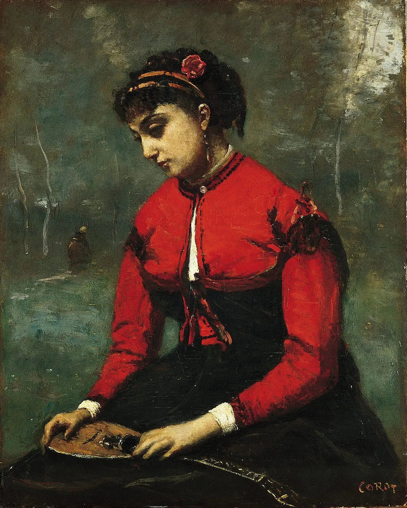 Die Zikade - Jean-Baptiste Camille Corot