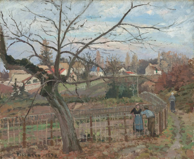 Der Zaun - Camille Pissarro
