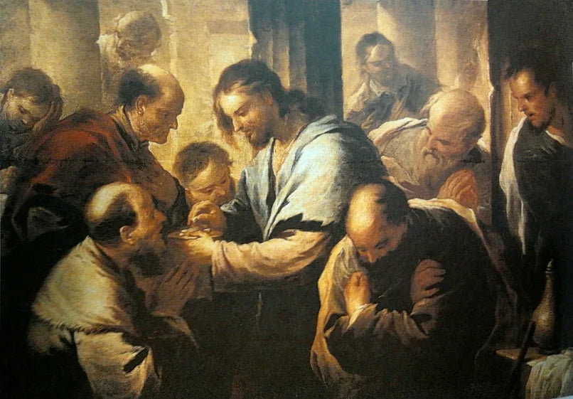 Die Kommunion der Apostel. - Luca Giordano