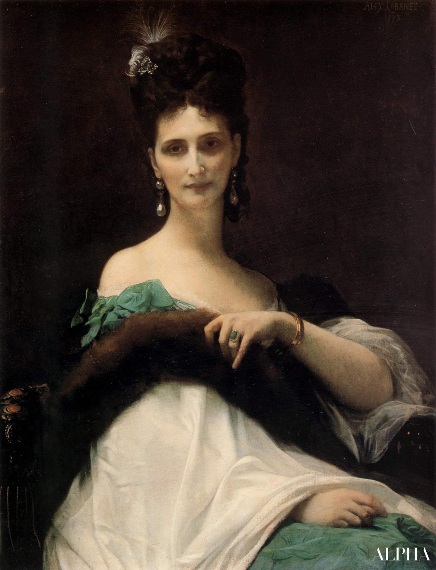 Reproduction du tableau « La Comtesse de Keller - Alexandre Cabanel » par Alpha Reproduction en peinture à l’huile