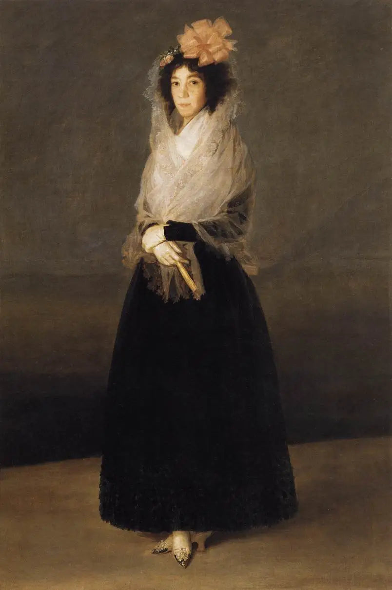 La comtesse del Carpio, marquise de La Solana - Francisco de Goya image 1 reproduction artisanale de tableau