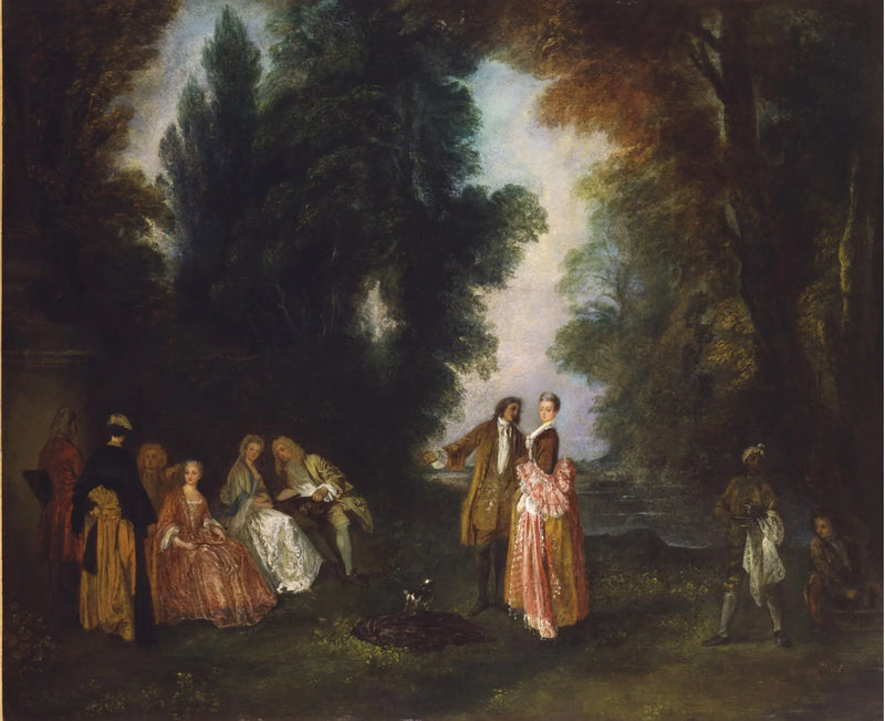 Das Gespräch - Antoine Watteau