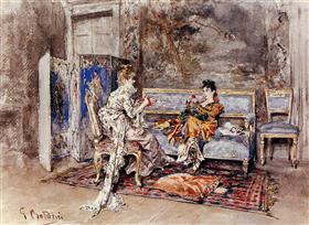 Das Gespräch - Giovanni Boldini