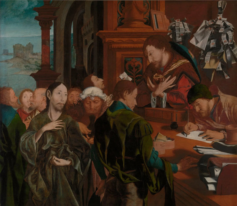 Die Bekehrung des heiligen Matthäus - Marinus van Reymerswale