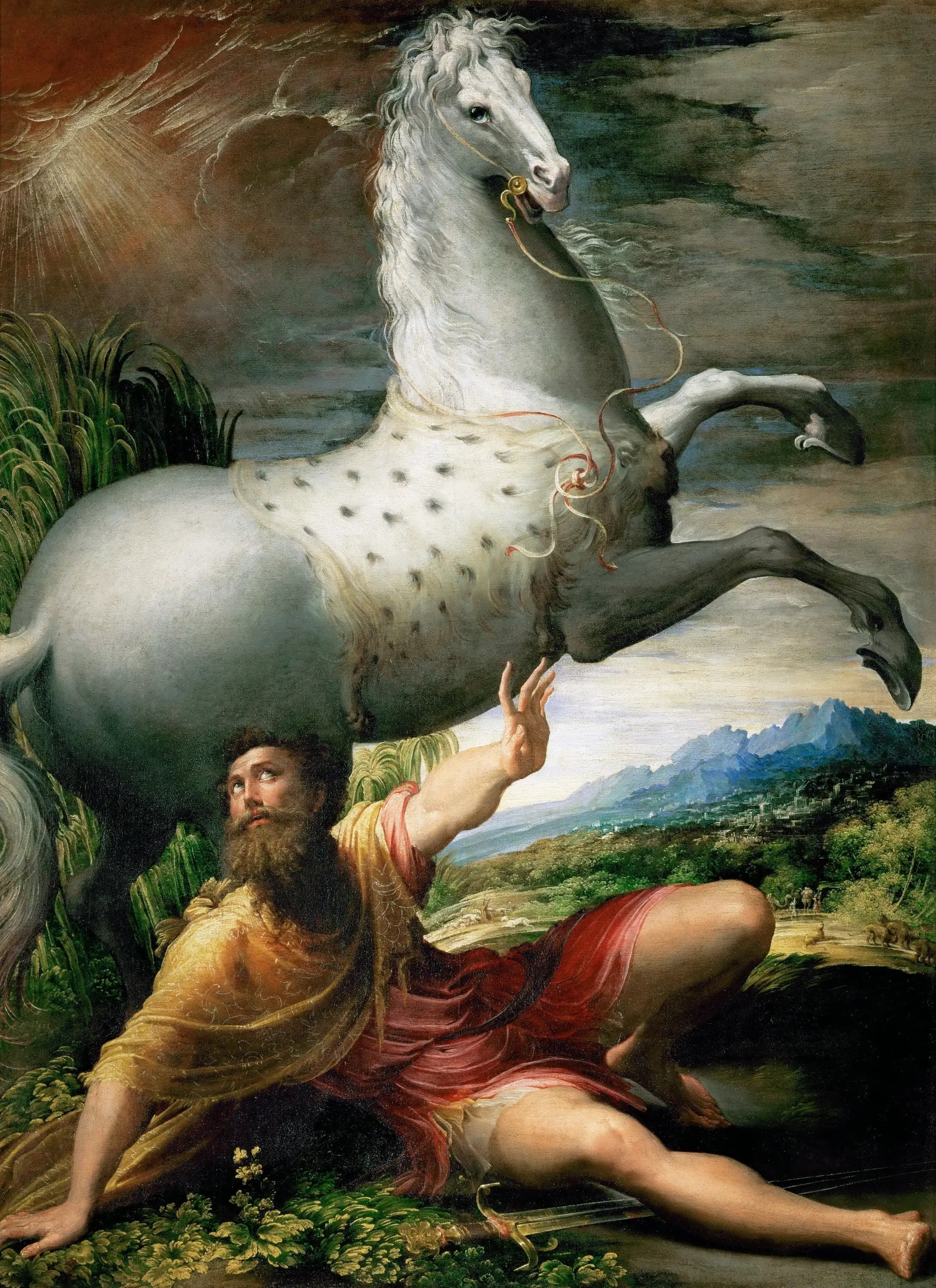 La Conversion de saint Paul - Parmigianino image 1 reproduction d’œuvre d’art à l’huile