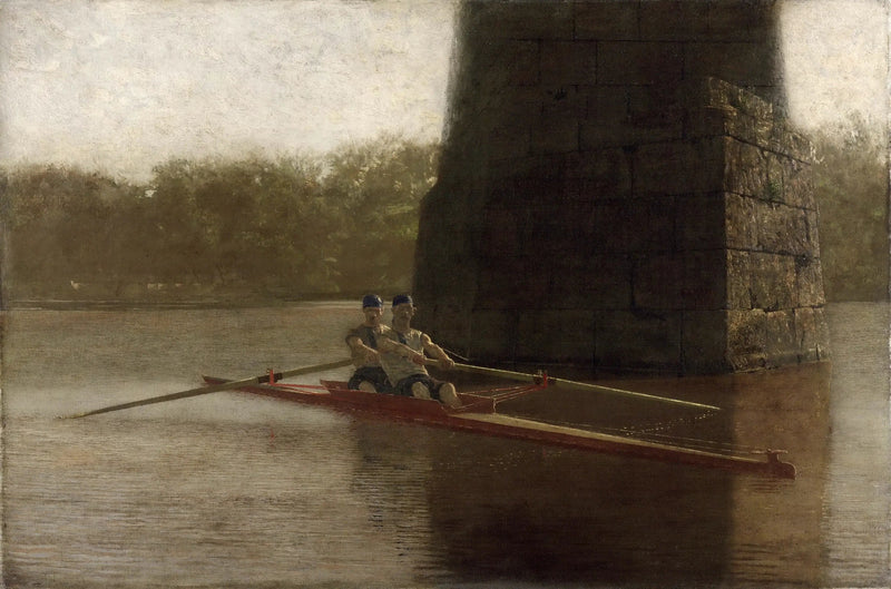 Die Hülle mit zwei Ruder - Thomas Eakins