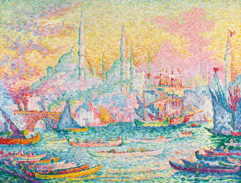 Der Goldene Horn (Konstantinopel) - Paul Signac