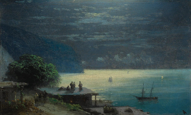 Die Krimküste im Mondlicht - Ivan Aïvazovski